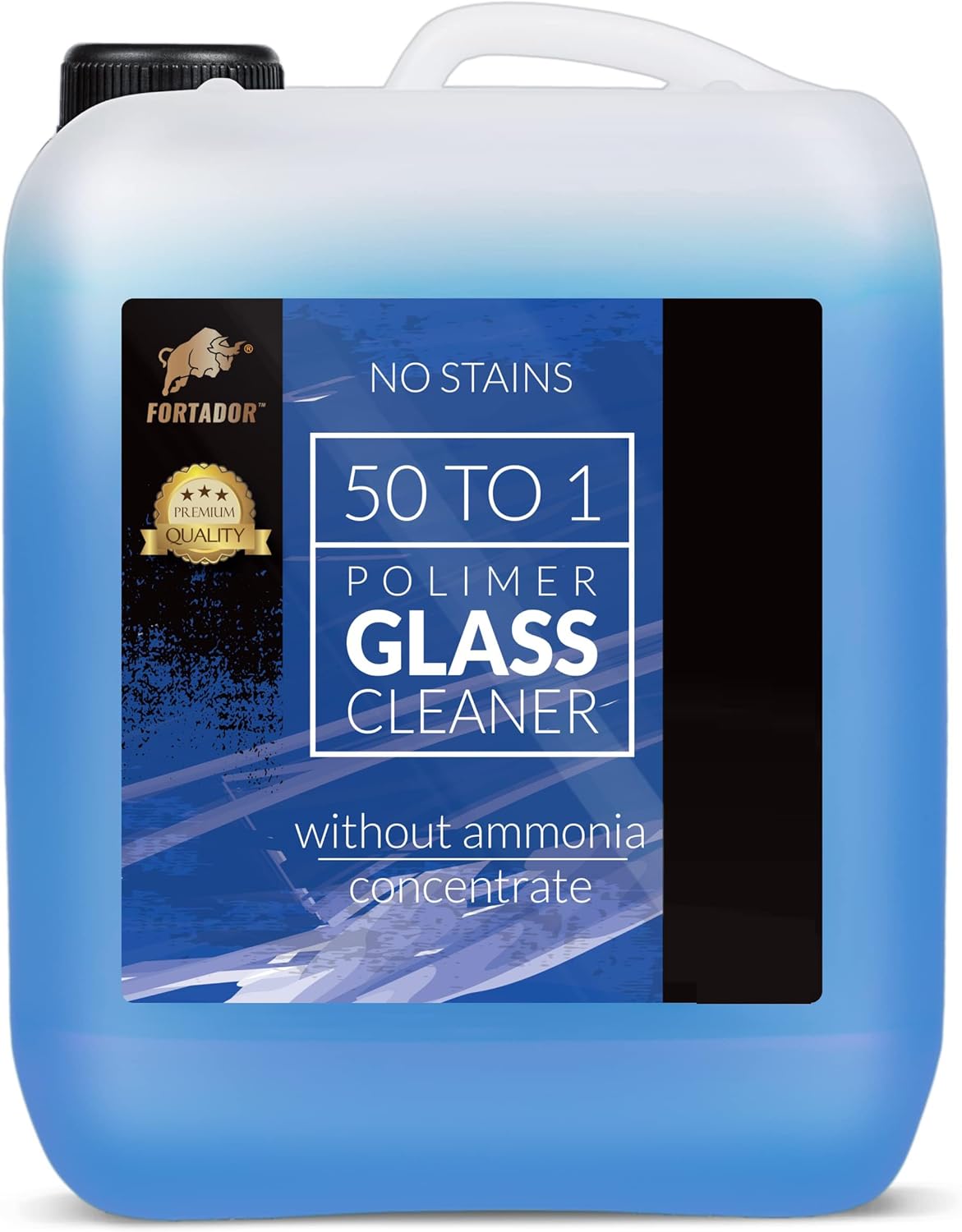 FORTADOR 50 to 1 Glass Cleaner, Mirror, Navigation Screen Cleaner, Direct to glass/windows, safe for tinted and non-tinted windows, ammonia free