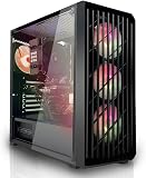 SYSTEMTREFF PC Gamer AMD Ryzen 7 5700X 8x4.6GHz | Nvidia RTX 5060 8Go DX12 | 1To M.2 NVMe | 32Go DDR4 RAM | Windows 11 | Ordinateur de Bureau WLAN pour Les Joueurs, Les Gamers & Streamer - 1