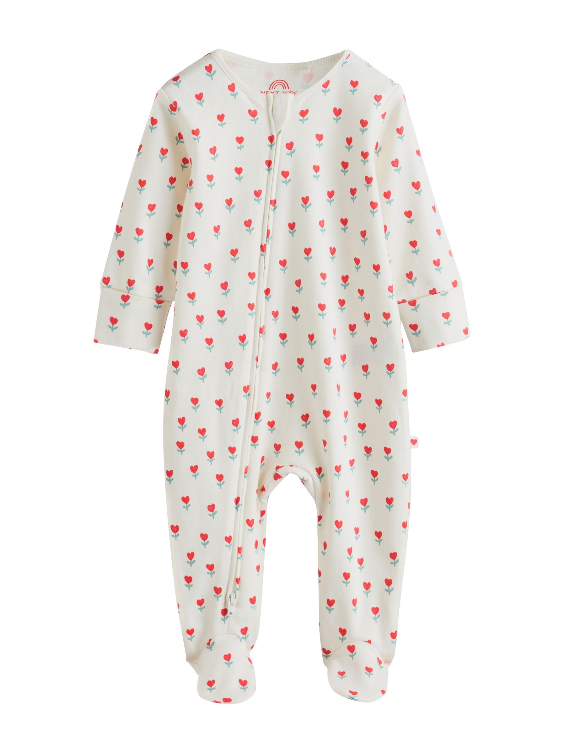 NEXT Bambina Confezione da 4 Tutine per Neonati con Zip bidirezionale