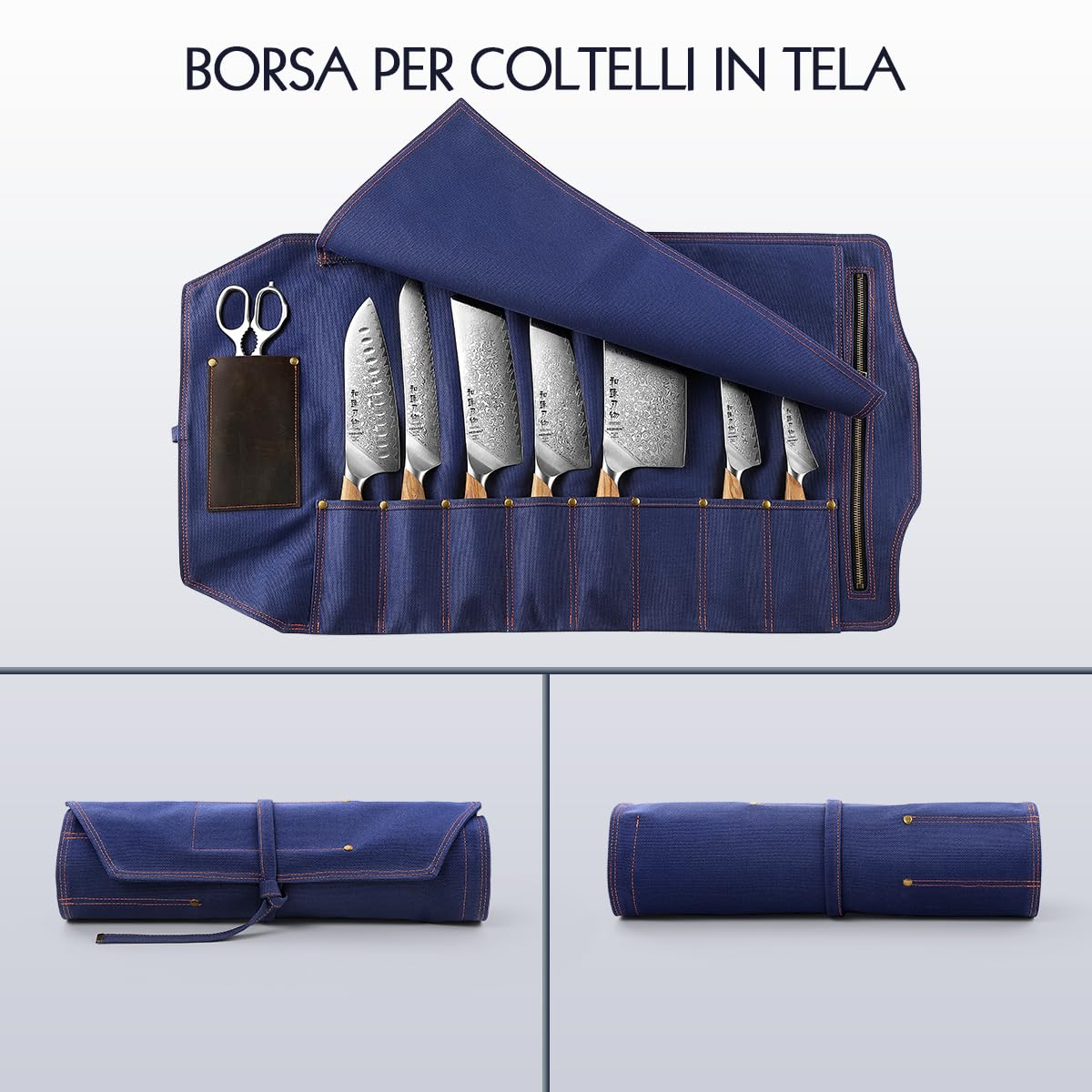HEZHEN Portacoltelli da cucina