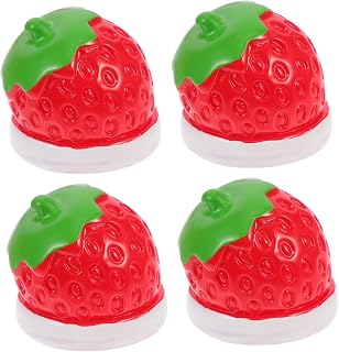 VILLCASE 12 pcs strawberry cake decoration cake party favors Imitation Dessert landscape decor miniature moss landscape model mini figurines Resin Craft Decor Christmas crystal ball