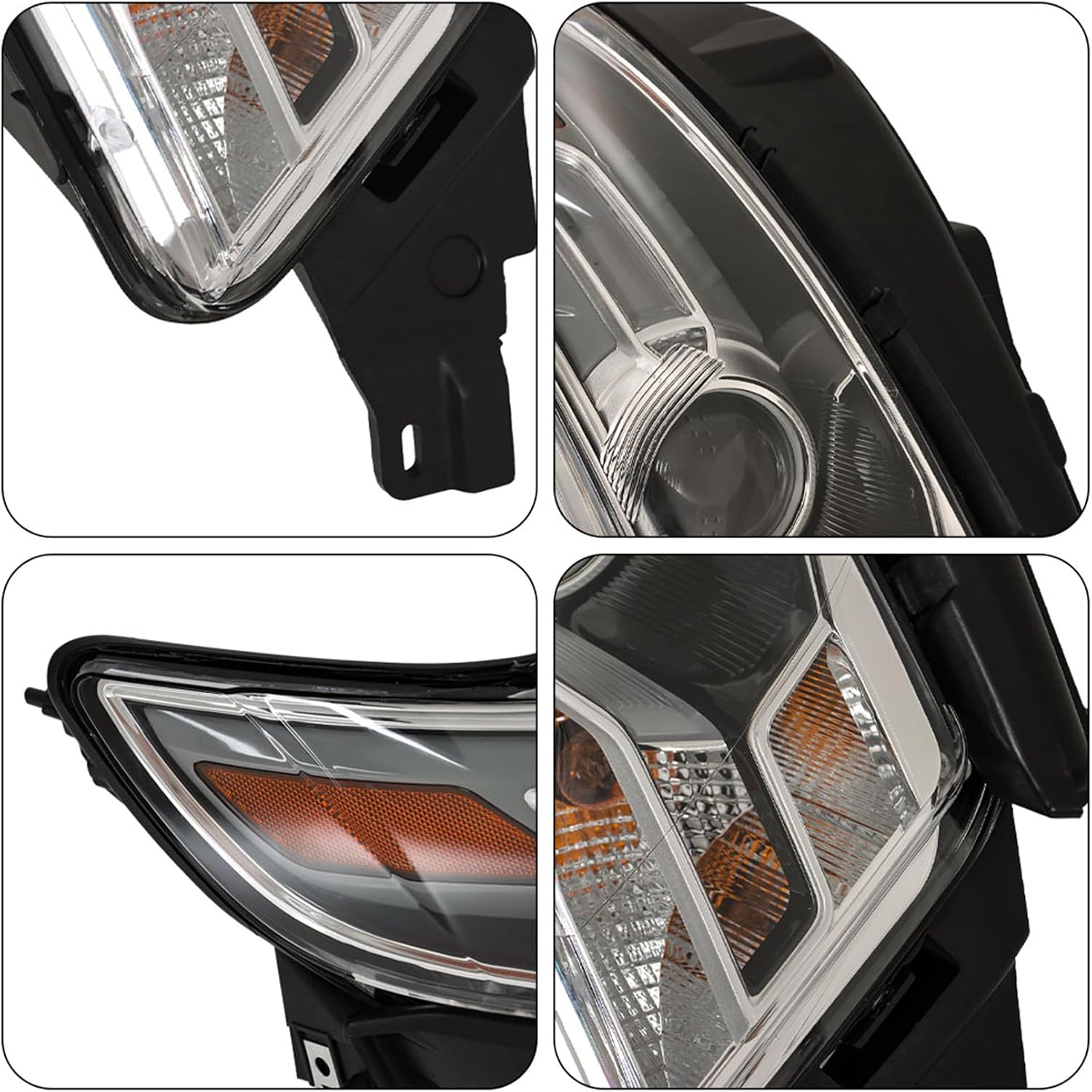Headlight Headlamp Assembly Left & Right Side Replacement for 2013-2016 Taurus