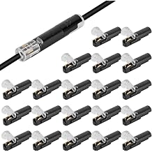 20Pcs Low Voltage Wire Connector 1 Way Wire Plug in Connector Led Light Strip Electrical Connectors 1 Pin No Wire Stripping Cutting Terminal Blocks Connection