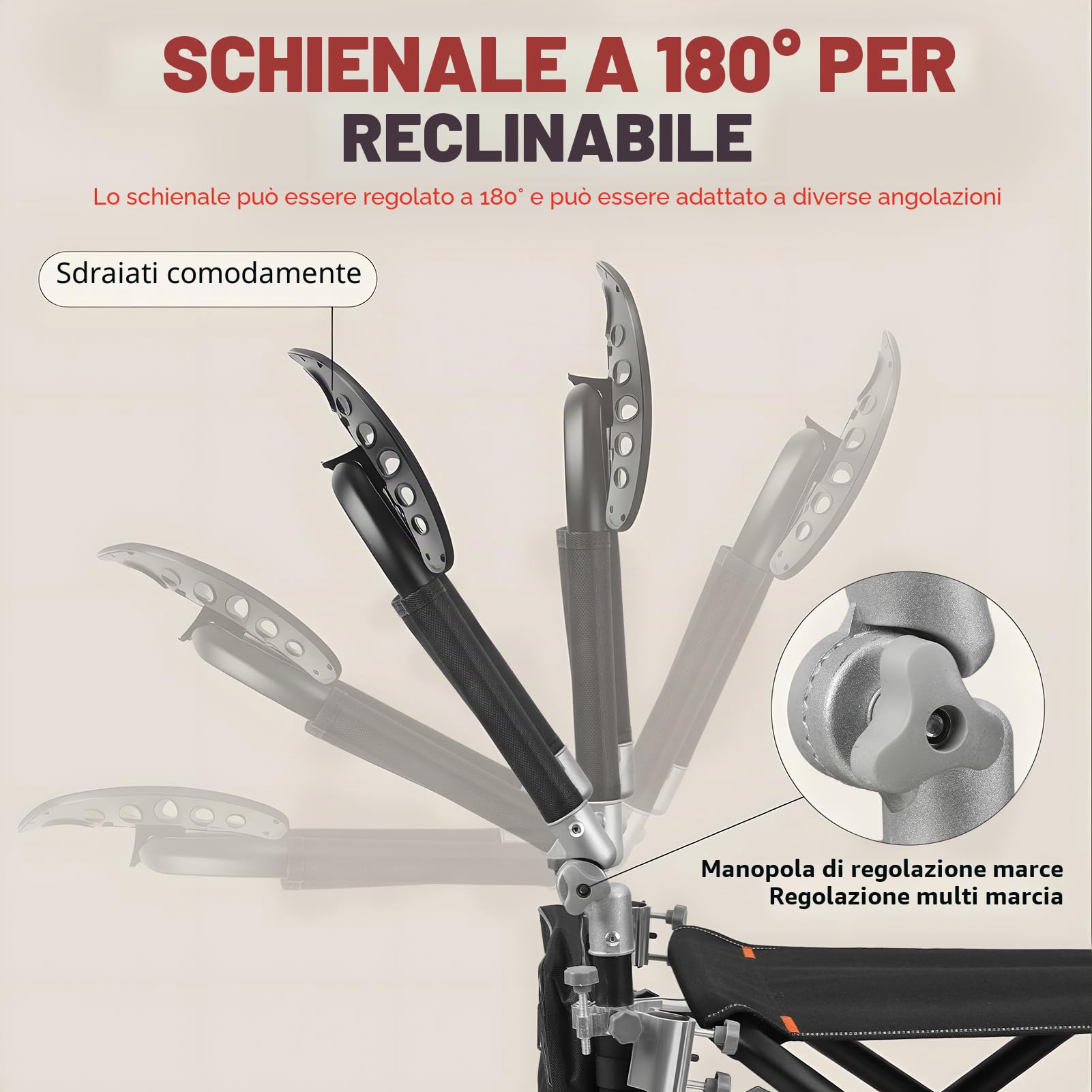 Sedia da pesca con supporto per canna, sedia regolabile da pesca sul ghiaccio con schienale, sedie da campeggio pieghevoli, altezza 21 cm, supporta 150 kg, per escursionismo, pesca, spiaggia