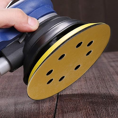 Miniatura 34 de Cierre de velcro Mestool 58-AP Gold de 5 pulgadas, con 8 agujeros, 60 granos, sin polvo, paquete de 100