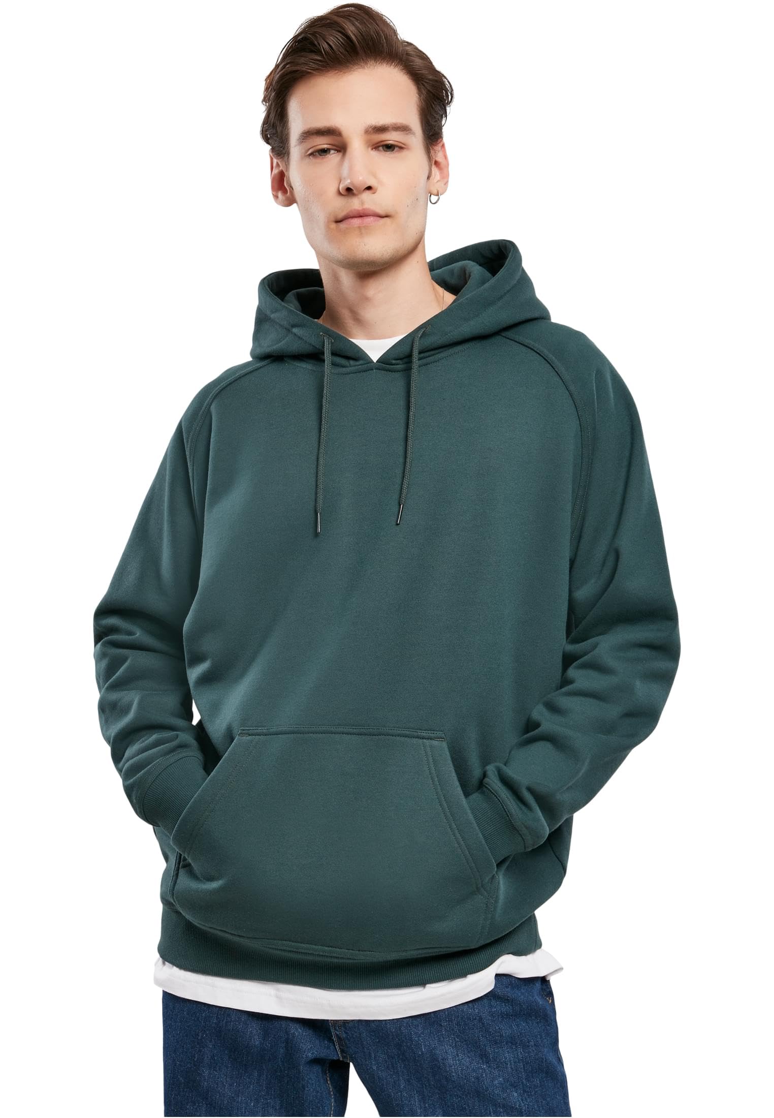 Urban Classics Herren Hoodie Herren Hoodie – bottlegrün, XXL