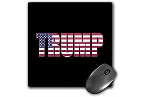 Trump Mouse Pad: Patriotic Typography for the Oval Office