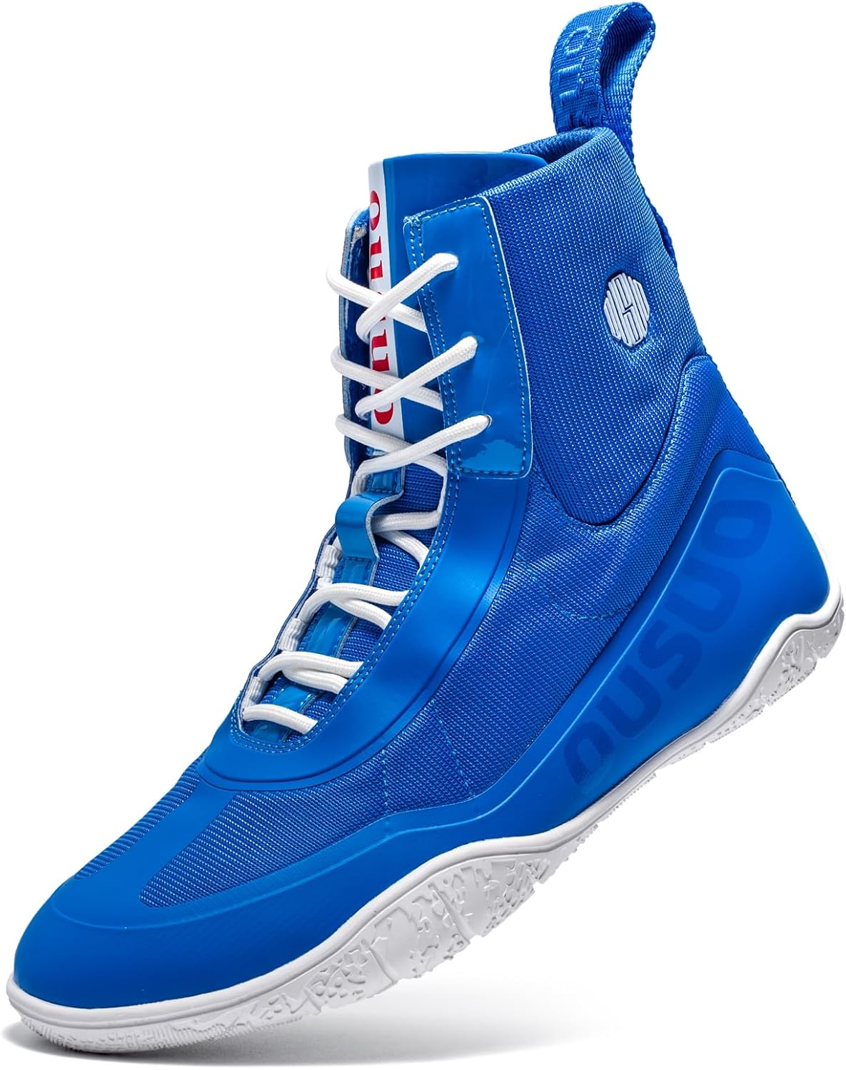 Mens Wrestling Shoes Boxing Shoes High Top Fitness Sneakers Weightlifting Fighting Shoes Zero Drop Sole