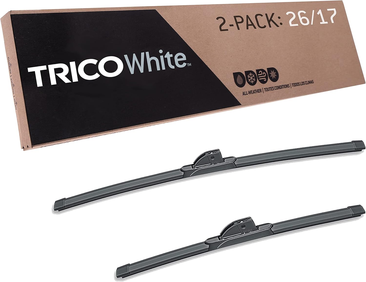TRICO White® 26 Inch & 17 Inch Pack of 2 Extreme Weather