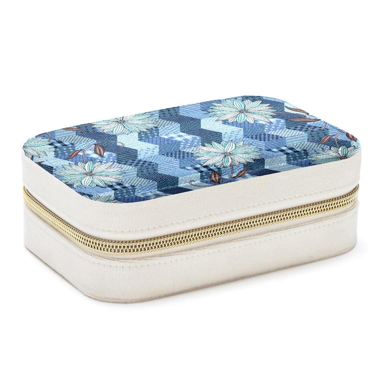 Coffret bijoux de voyage fleuri pour organiser vos déplacements