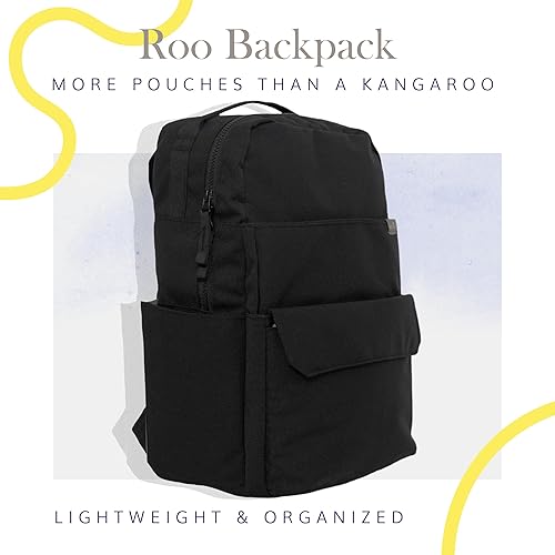 Miniatura 3 de RED ROVR Roo - Mochila ligera para pañales de 1 libra, 11 bolsillos organizativos, duradera y resistente al agua (negro)