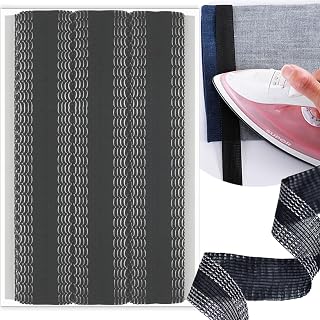 Iffitya Hem Tape for Pants 20m (0.94inch x 22yds) Iron-on Instant Hem Tape, Permanent No Sew Hemming Tape, Washable Hem Adhesive Tape, Black Iron on Pants Shortening Tape, Hem Fabric Tape