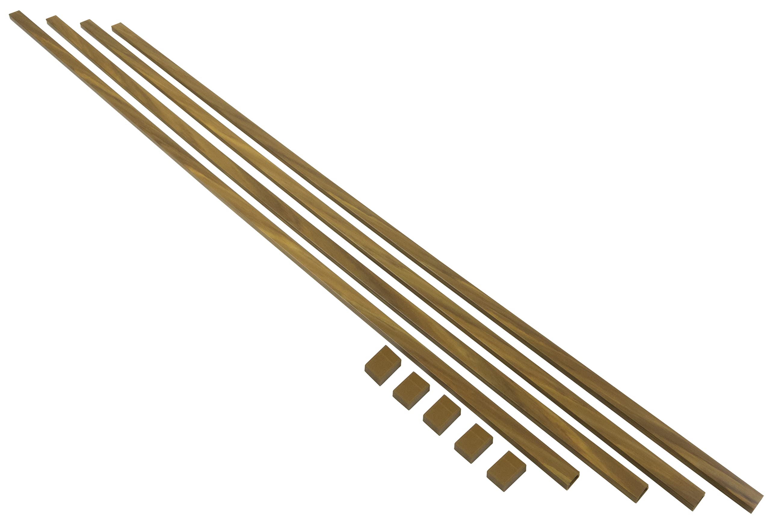 FAMATEL – Minicanal Efecto Madera | 10 x 20 mm | Madera adhesiva | 2 m