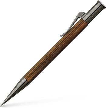 Graf von Faber-Castell - Classic Macassar Mechanical Pencil 0.7mm | Elegant macassar wood shaft with titanium PVD coating, hardness B
