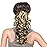 SWACC 12-Inch Short Screw Curls Claw Clip Ponytail Extensions Synthetic Clip in Drawstring Curly Ponytail Hairpiece Jaw Clip Hair Extension (Brown Blonde Highlights-6H613)