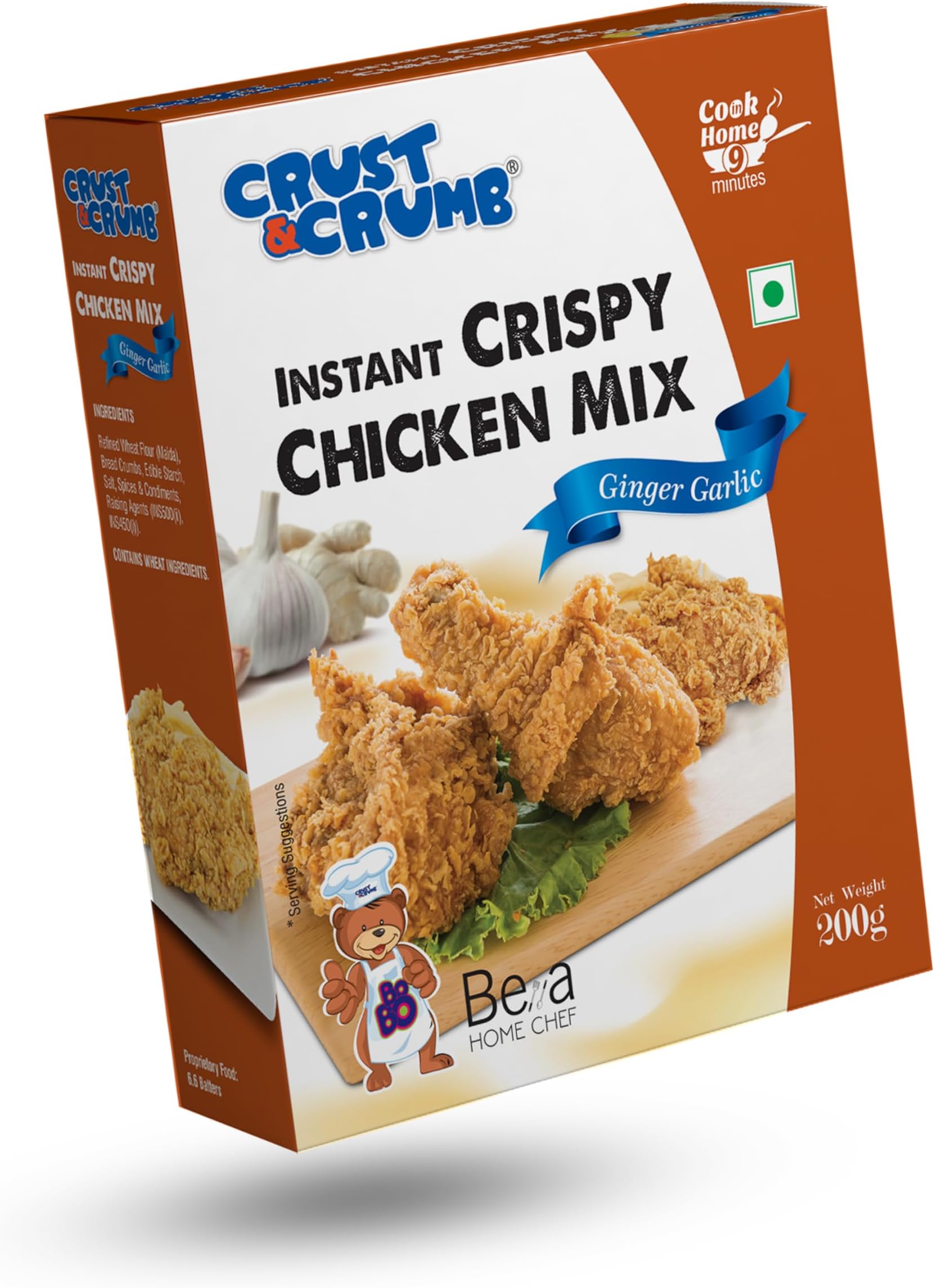 Intant Crispy Chicken Mix - Ginger Garlic | Cook in 9 Minutes | 200 GM