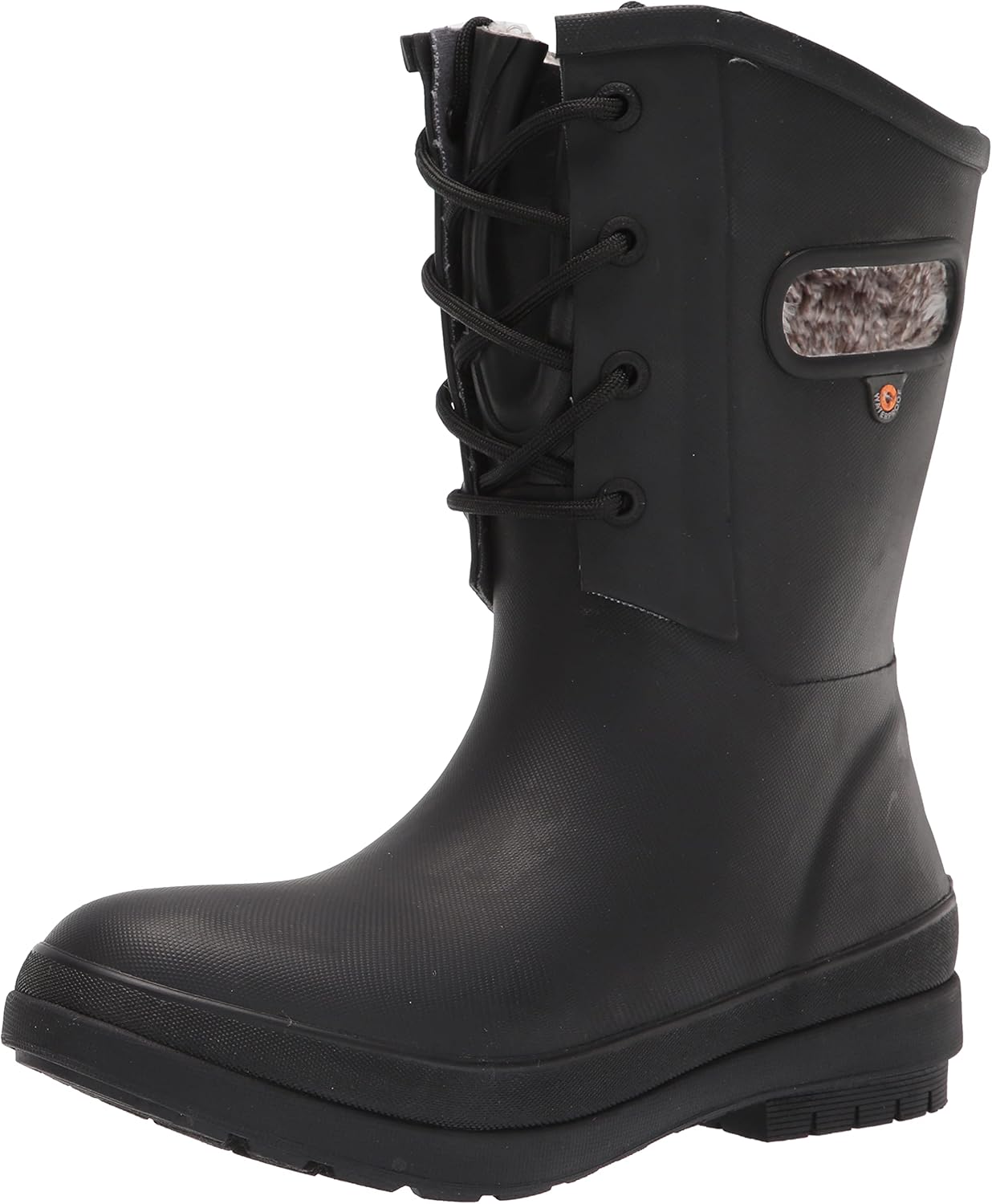 Bogs Women's Amanda II Lace Snow Boot, Black, 6