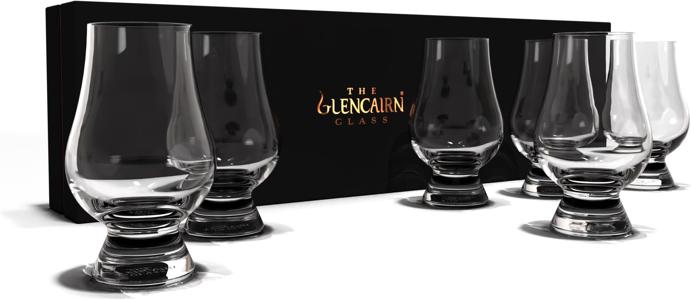 Whiskey Glass Set of 6 in Deluxe Velvet Gift Box
