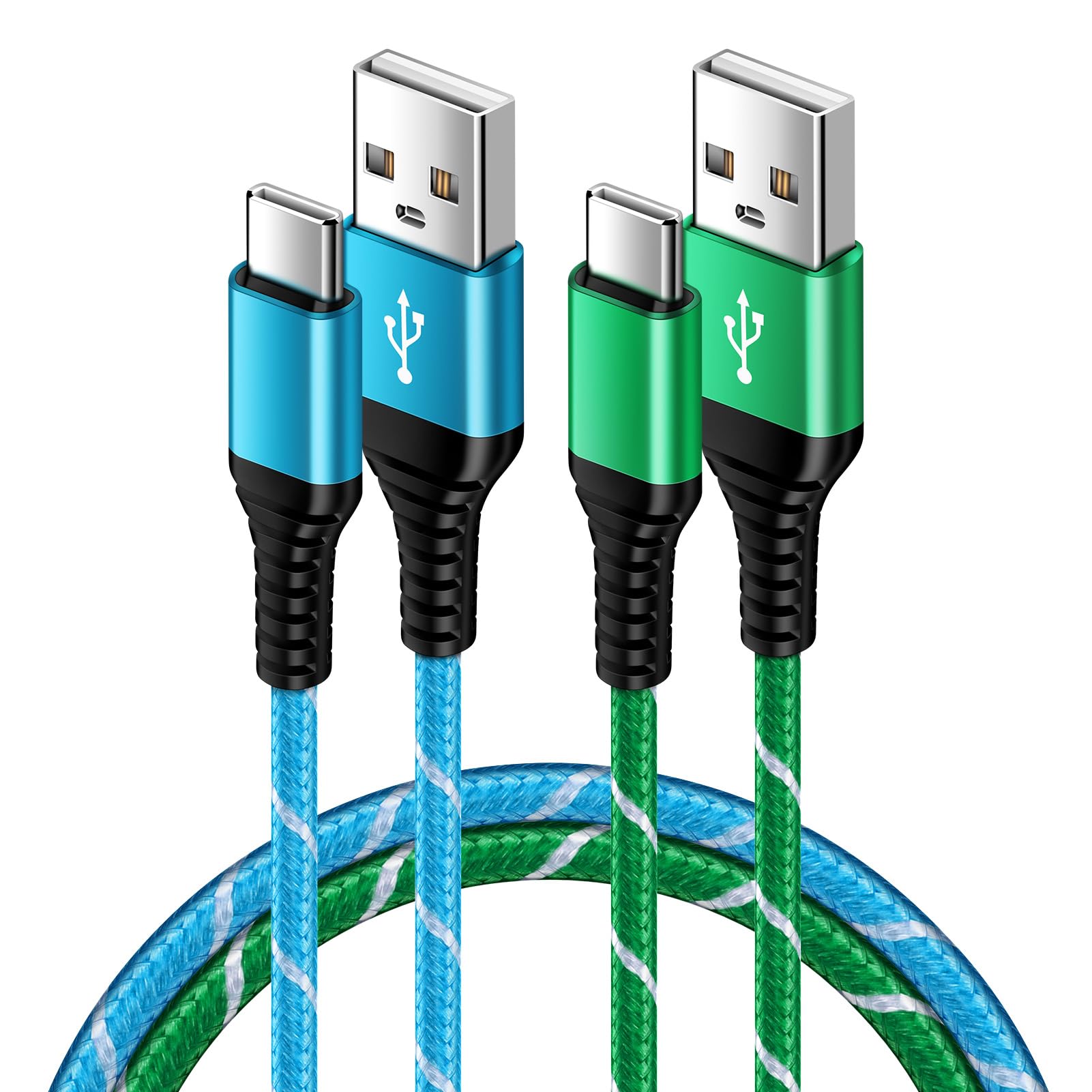 USB C Handy Ladekabel Samsung Schnellladekabel, 0.9M 2 Stück Typ C Kabel Datenkabel für Samsung Galaxy S25/S24/S23/S22/S21/S20/S10/A12/A13/A14/A15/A16/A22/A33/A35/A36/A55/A56, Huawei P40/P30/P20 Lite