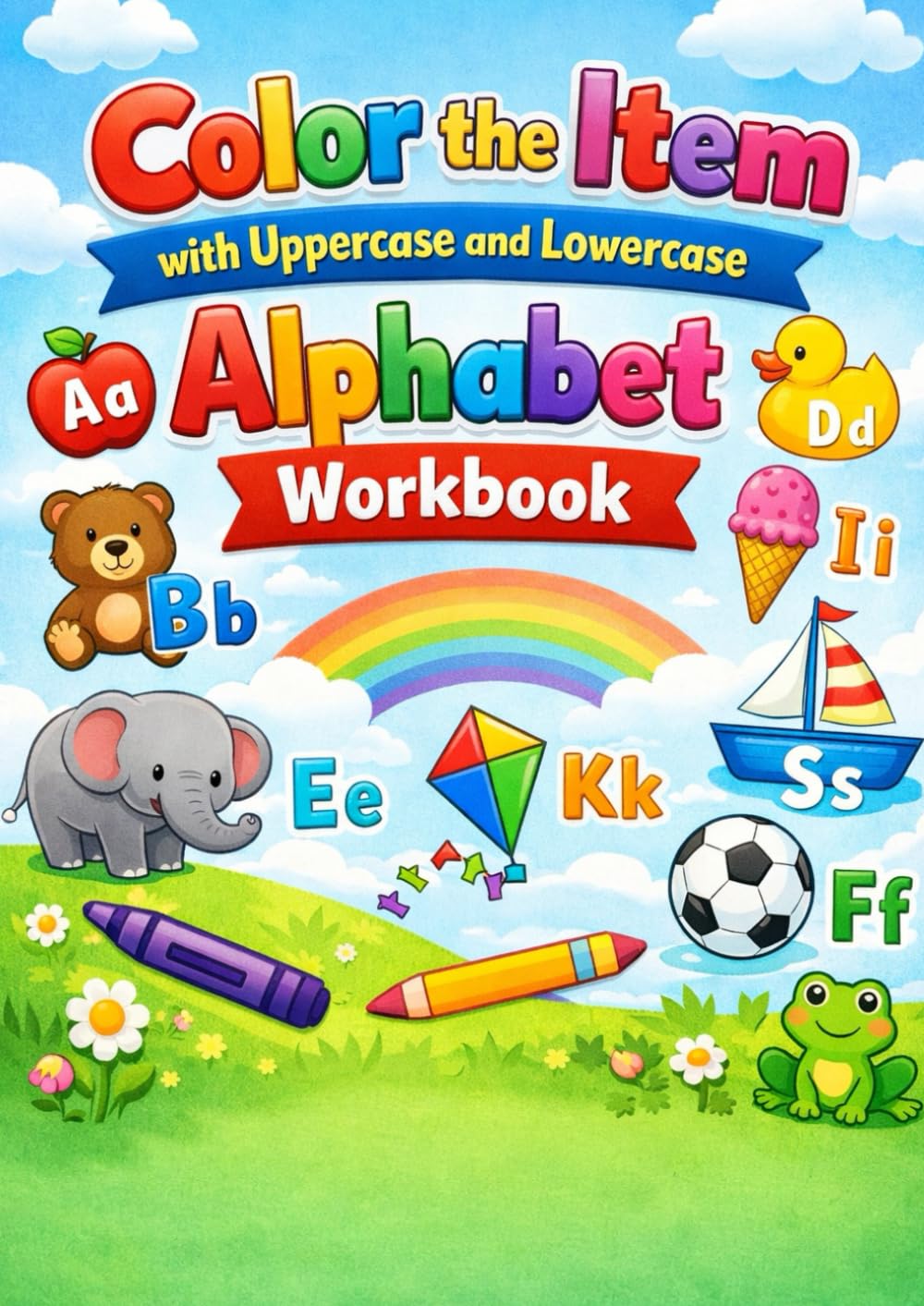 Color the Alphabet: Uppercase and Lowercase Letter Coloring Workbook for Kids: Fun & Educational A-Z Letter Coloring Pages for Preschoolers and Kindergarteners (Worksheets)