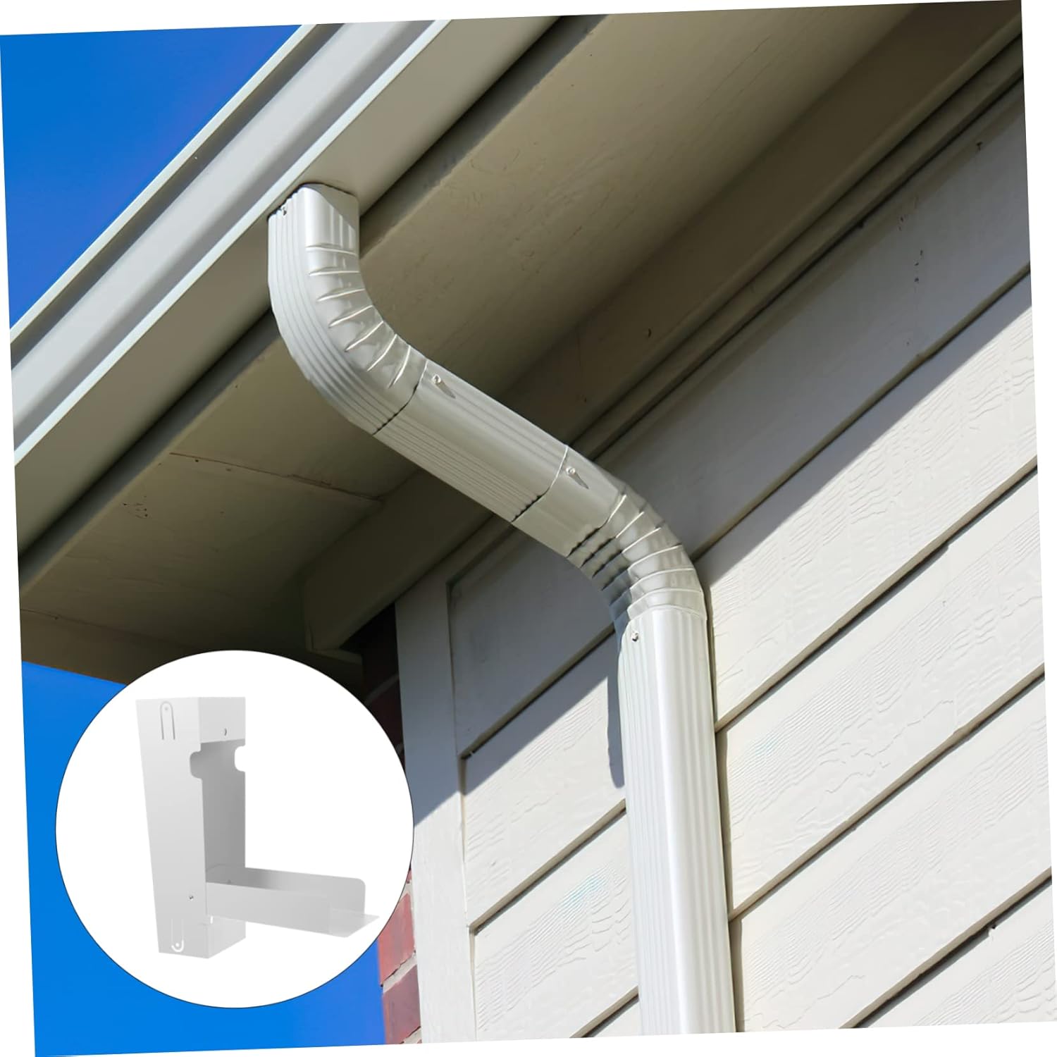 VICASKY Standard Rainwater Diverter Durable Water Reuse Tool for Downspout Foldable Design for Easy Installation Capacity Rain Diverter for Garden and Lawn Use