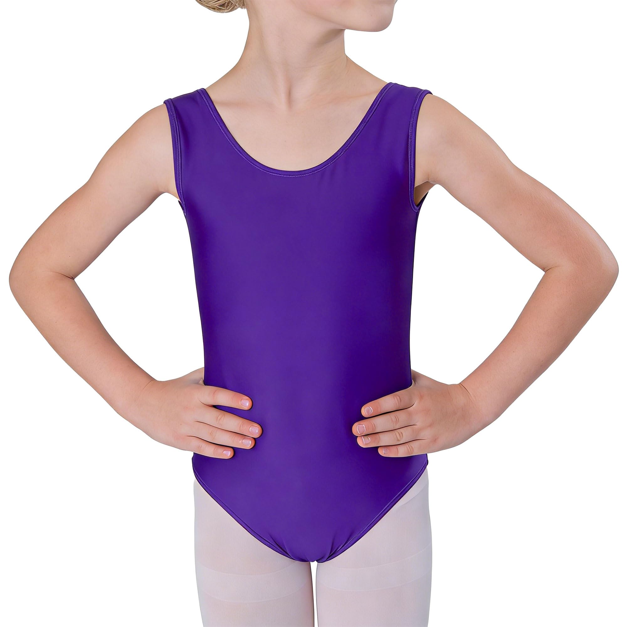 Wildarms Maillot de Ballet para Niñas sin Mangas, Leotardo de Danza Infantil para Gimnasia, Baile y Disfraces — view 13