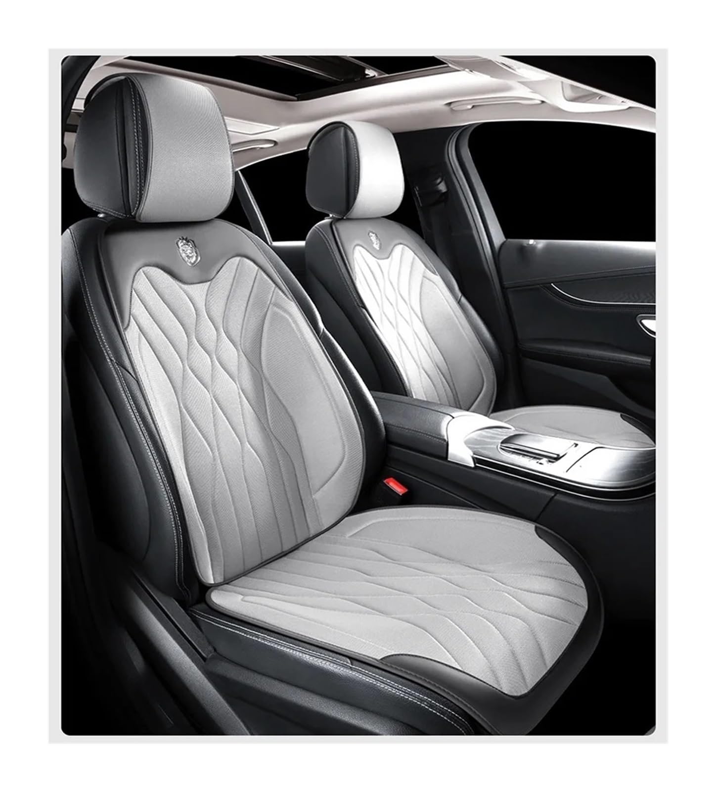 Hviyroi car seat cushion Cute Pink Ice Silk Car Seat Cushions Universal Protection Mat(Gray)
