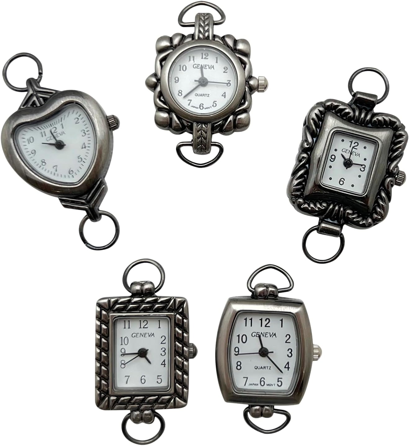 NIMI 5-Piece Elegant Colorful Watch Face Set for Beading and Jewelry Making