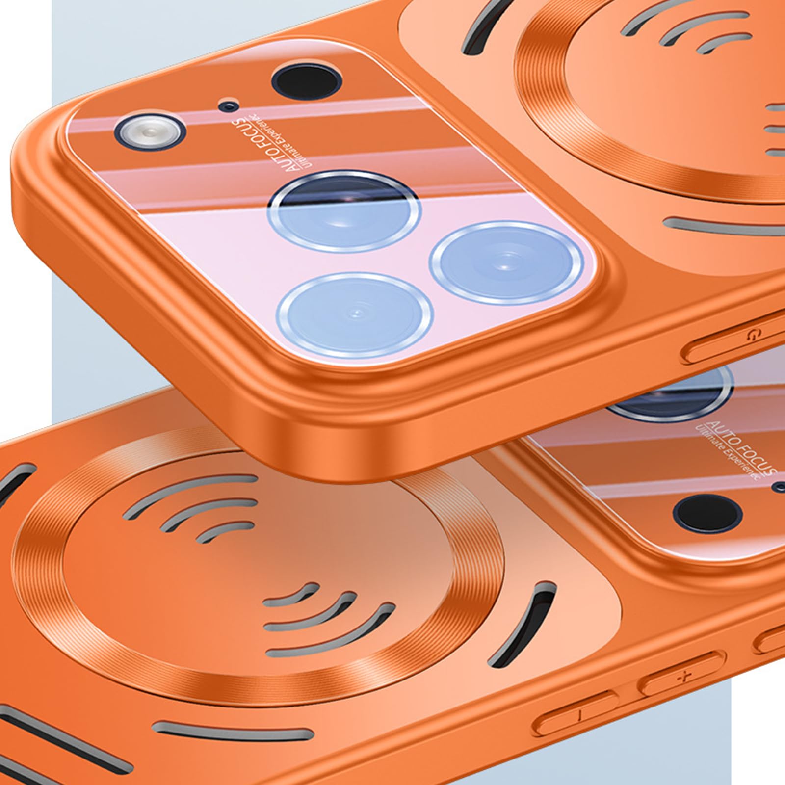Cover Magnetica per iPhone 17 PRO Max/17 Pro/17, Dissipazione del Calore Sottile Antiurto Custodia Protezione Completa della Fotocamera,d'oro,17 PRO Max