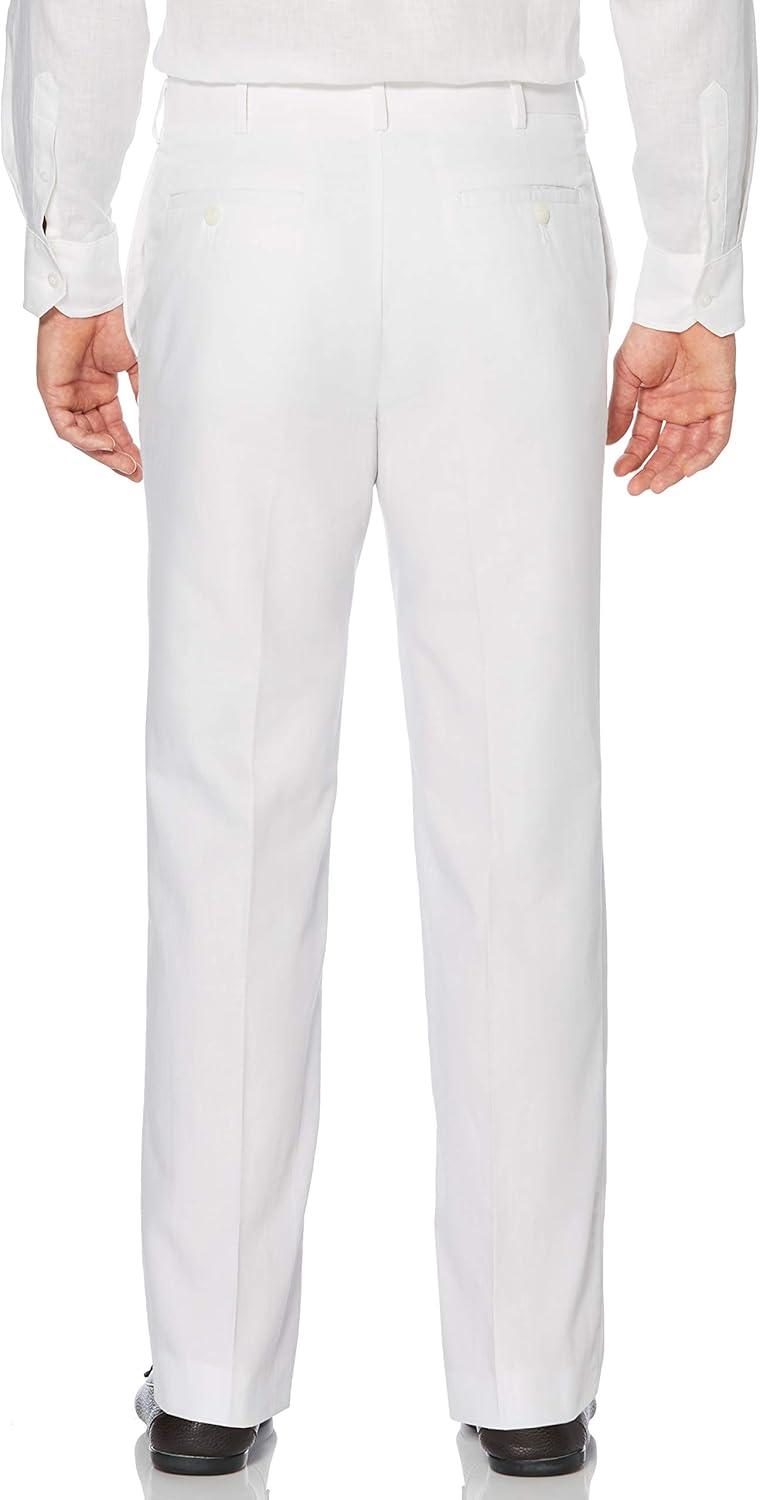 Cubavera Men's Linen and Cotton Herringbone Textured Pants (Waist Size 30 - 54 Big & Tall) - Image 3