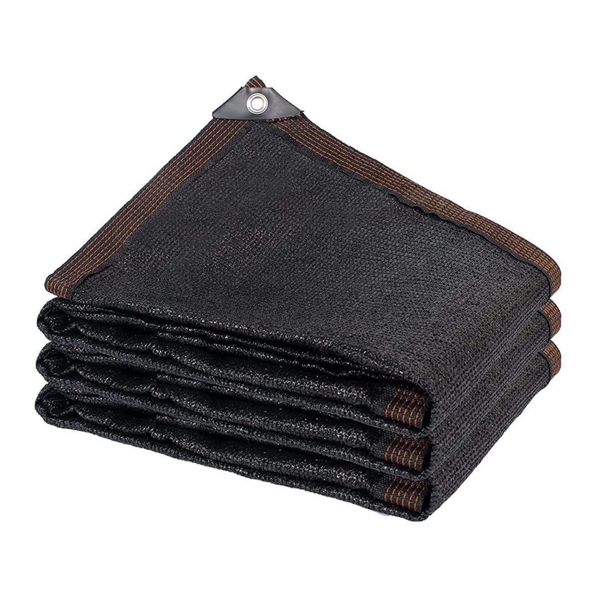 Sunshade Shading Net, 85% UV Protection Heat Shield Net with Grommets, Outdoor Protective Net Easy to Install, Black