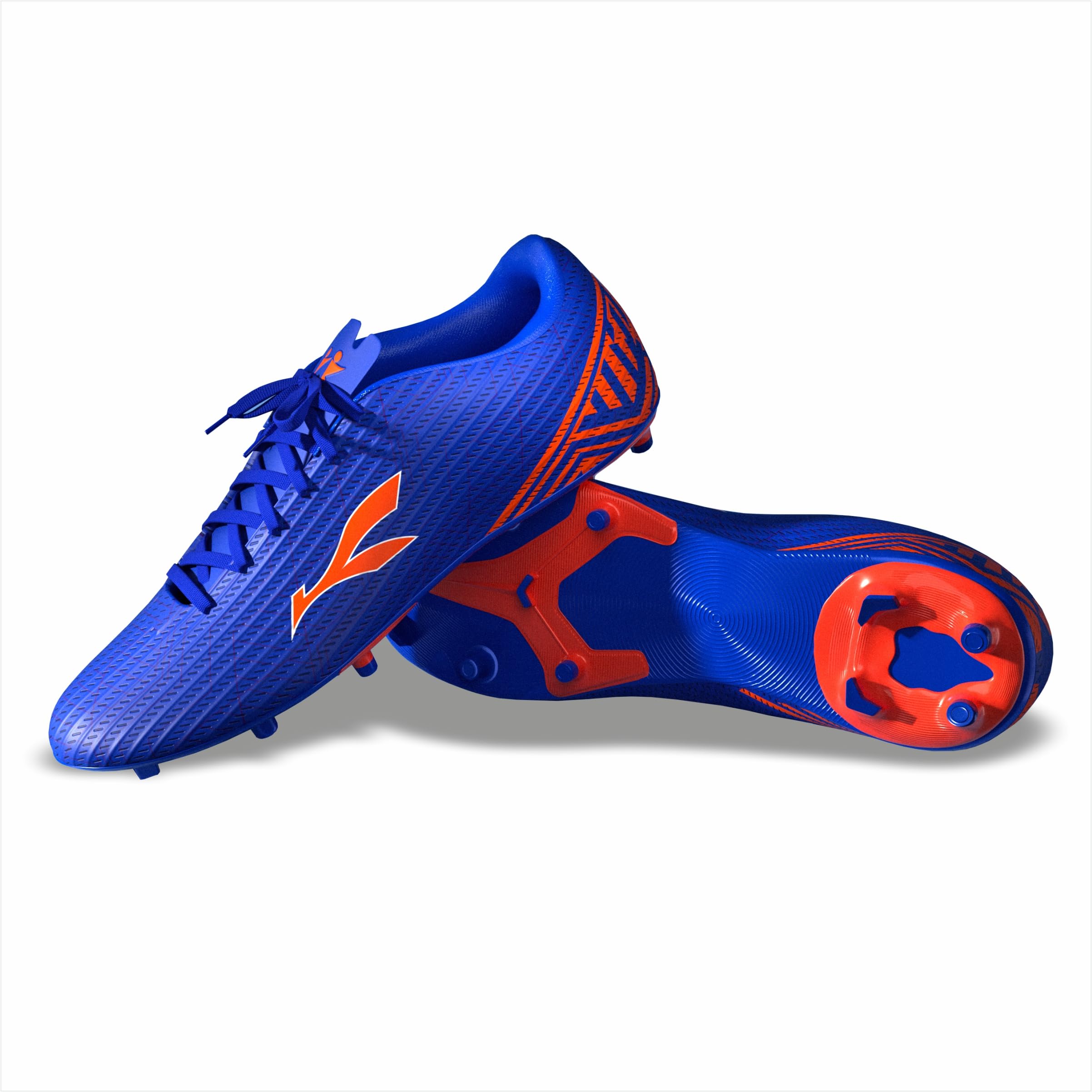 KONEX Sprint Lightweight Football Shoes for Men & Women | Breathable & Water Resistant with Flexible & Sturdy Outsole | Rounded Studs for Synthetic, Turf & Hard Grounds