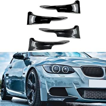 front bumper splitter 2 Pack Front Bumper Splitter Lip For Bmw 3 Series E92 E93 M-Tech 2006-2013 Abs Carbon Look Exterior Tuning Body Kit Left Right(Gloss black 2010-2013)