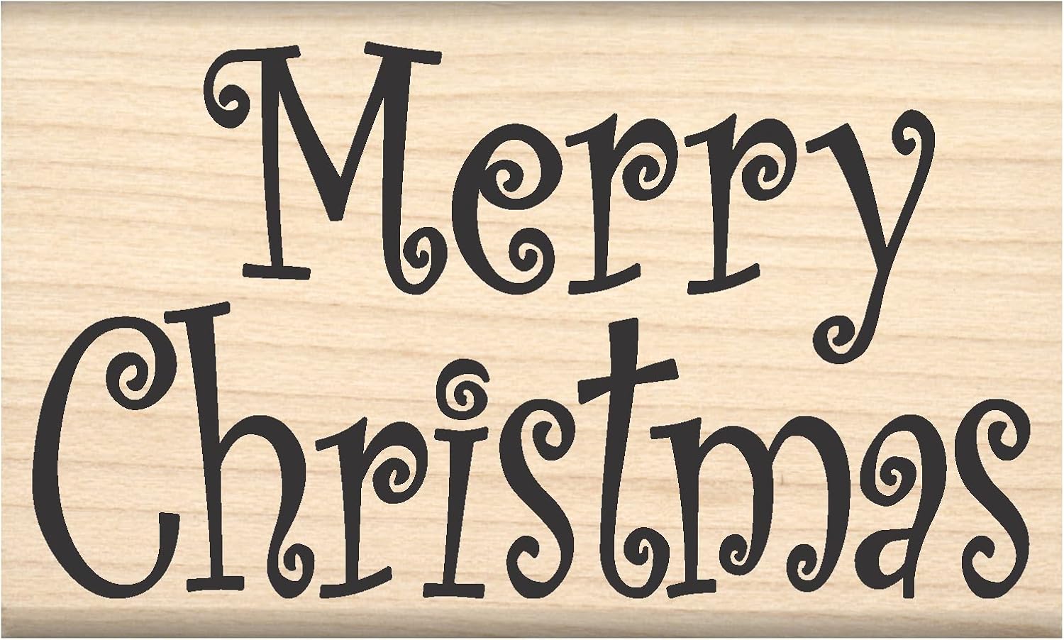Stamps by Impression Merry Christmas Rubber Stamp ST 0704