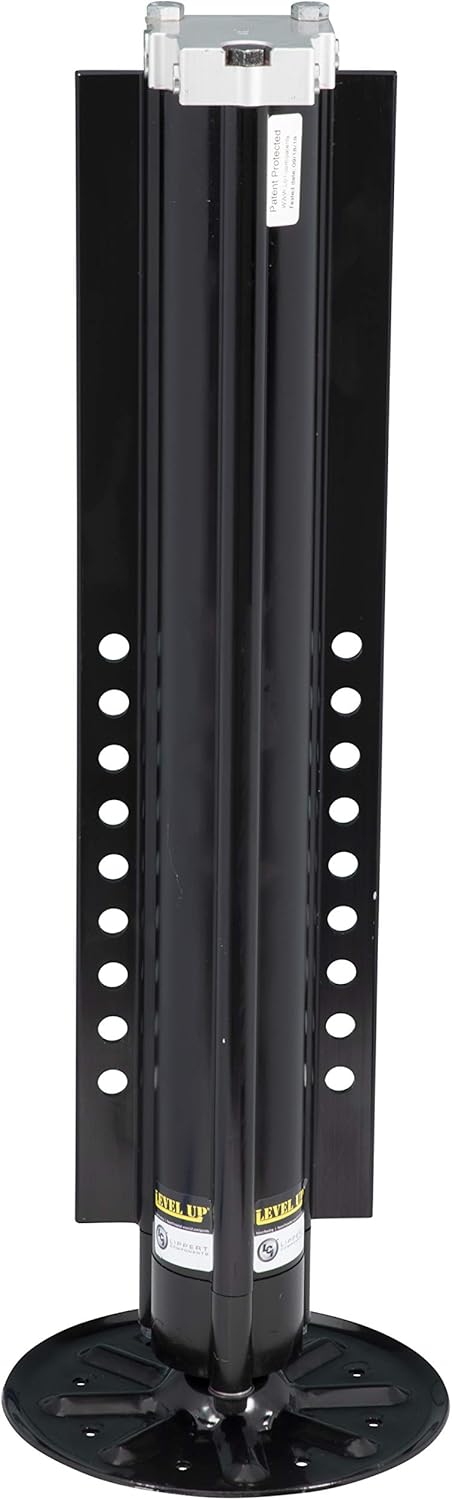 Lippert Level Up Replacement Hydraulic Landing Gear Jack for 5th Wheel RVs and Travel Trailers, 14,000-lbs. Lift Capacity, Aluminum, 9" Diameter Footpad, 27-7/16" Height - 433469