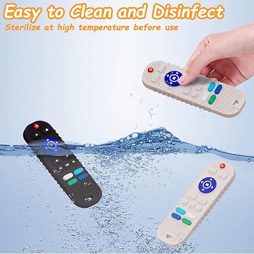 Miniatura 5 de Mgtfbg Paquete de 2 juguetes de dentición de silicona suave para niños pequeños juguetes de dentición para bebés de 6 a 12 meses  Juego de juguetes