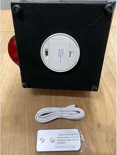 Miniatura 4 de Bieye L10677 Casa de pan de jengibre estilo Tiffany Lámpara de mesa decorativa con luz LED en el interior, 7 pulgadas de largo x 6 pulgadas de ancho