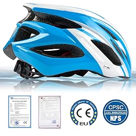 Basecamp Bike Helmet for Men Women with LED Safety Light Removable Sun Visor Lightweight Bicycle Helmet Adjustable Breathable Mountain & Road Cycling Helmets for Adult (BC-10)