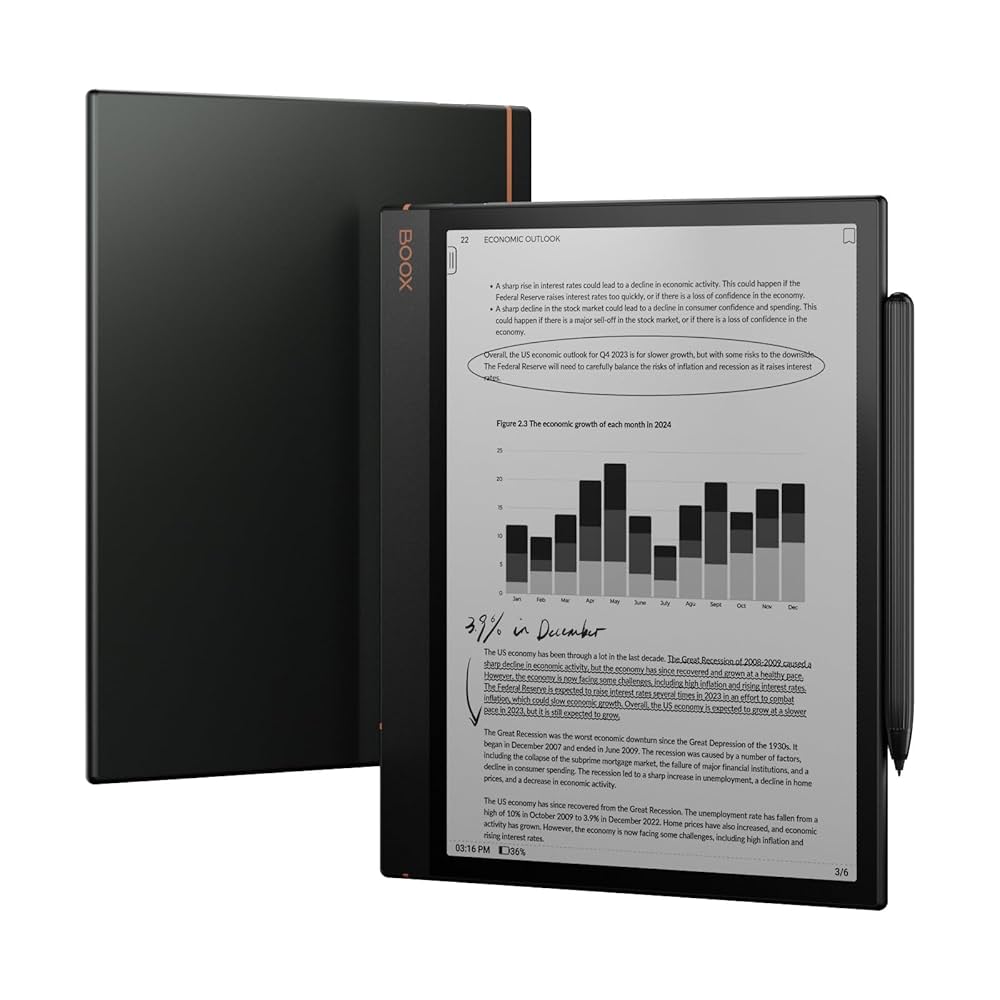 【美品】BOOX Note Air Amazon.com : BOOX Tablet Note Air 4C 6G 64G E Ink Tablet