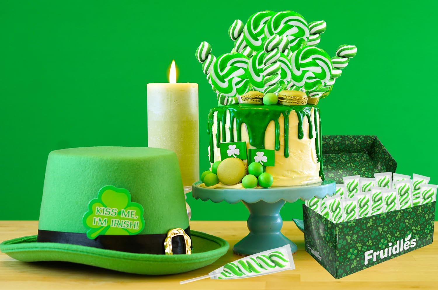 t. Patrick's Day Twist Lollipops, Party Favor Box, Individually Wrapped (12-Pack)
