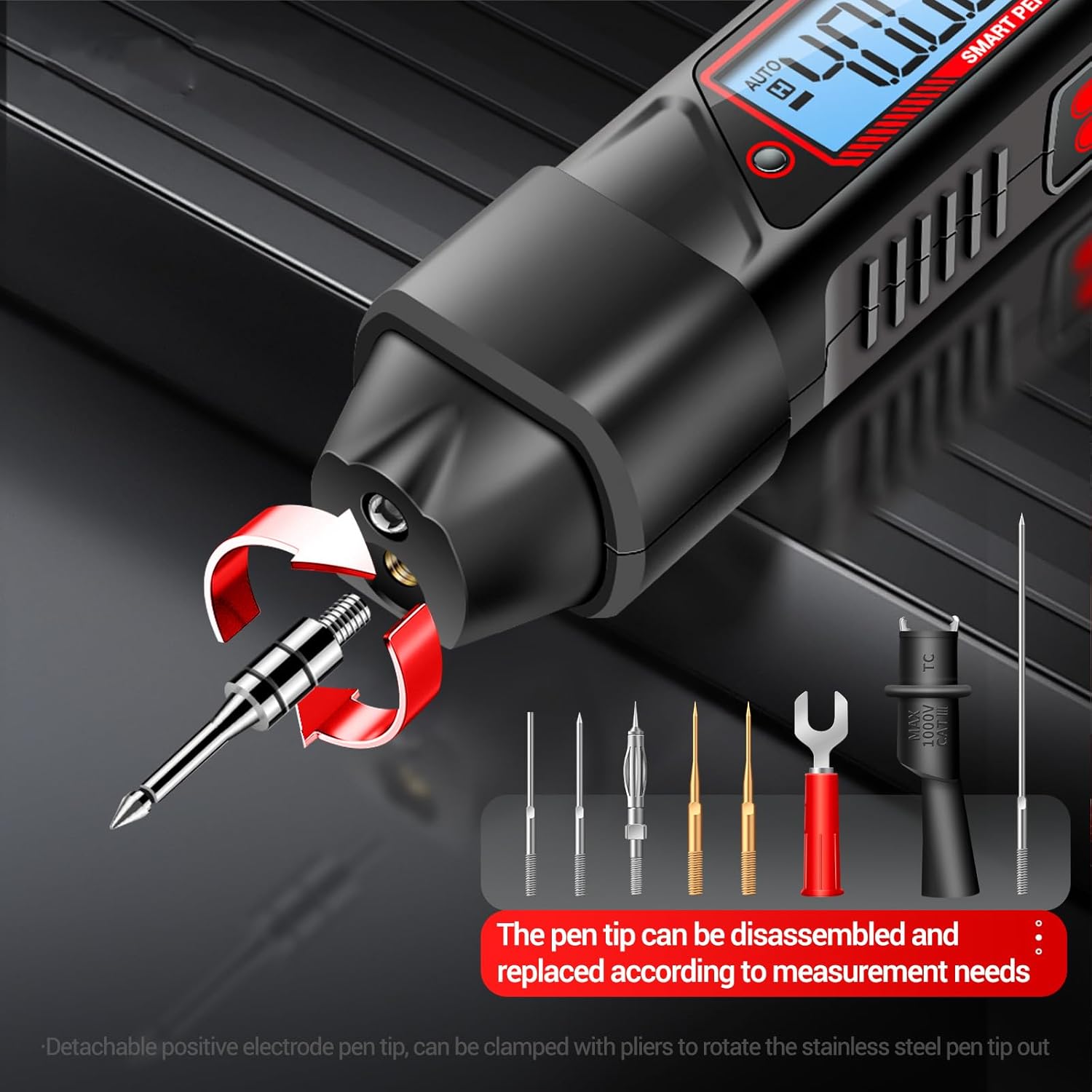 Irfora A3006 Pen Type Digital Multimeter 4000 Count AC/DC Voltage Tester Fire Line Detector Resistance acitance and Diode Testing Electric s