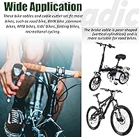 Vista 7 de Keadic Juego universal de 83 piezas de carcasa de cable de bicicleta que incluye cable de cambio de freno de bicicleta de acero inoxidable, juntas
