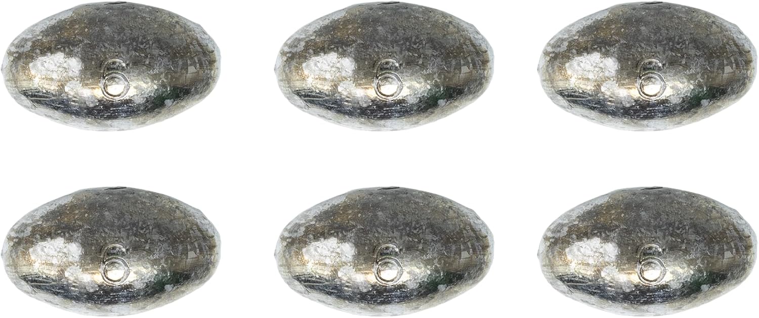 Higdon Outdoors Egg Weight | Perfect Decoy Rigging for Waterfowl Hunting | Reliable Anchoring for Floating Duck and Goose Decoys | Durable Heavy Duty Rigs | Available in: 4oz, 6oz, & 8oz | 6pk