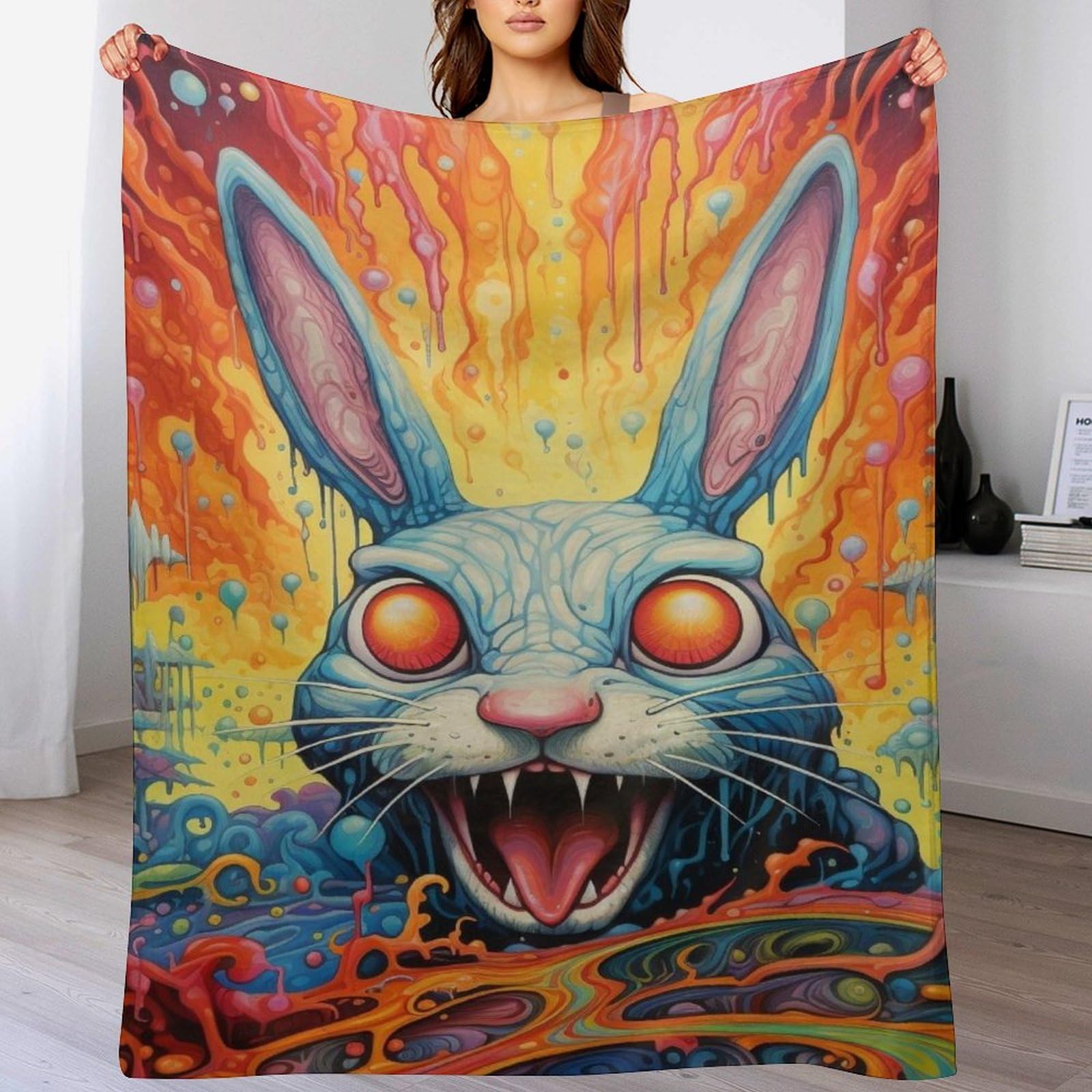 Couvertures toutes saisons en polaire lapin, votre allié cocooning pour le canapé et voyager