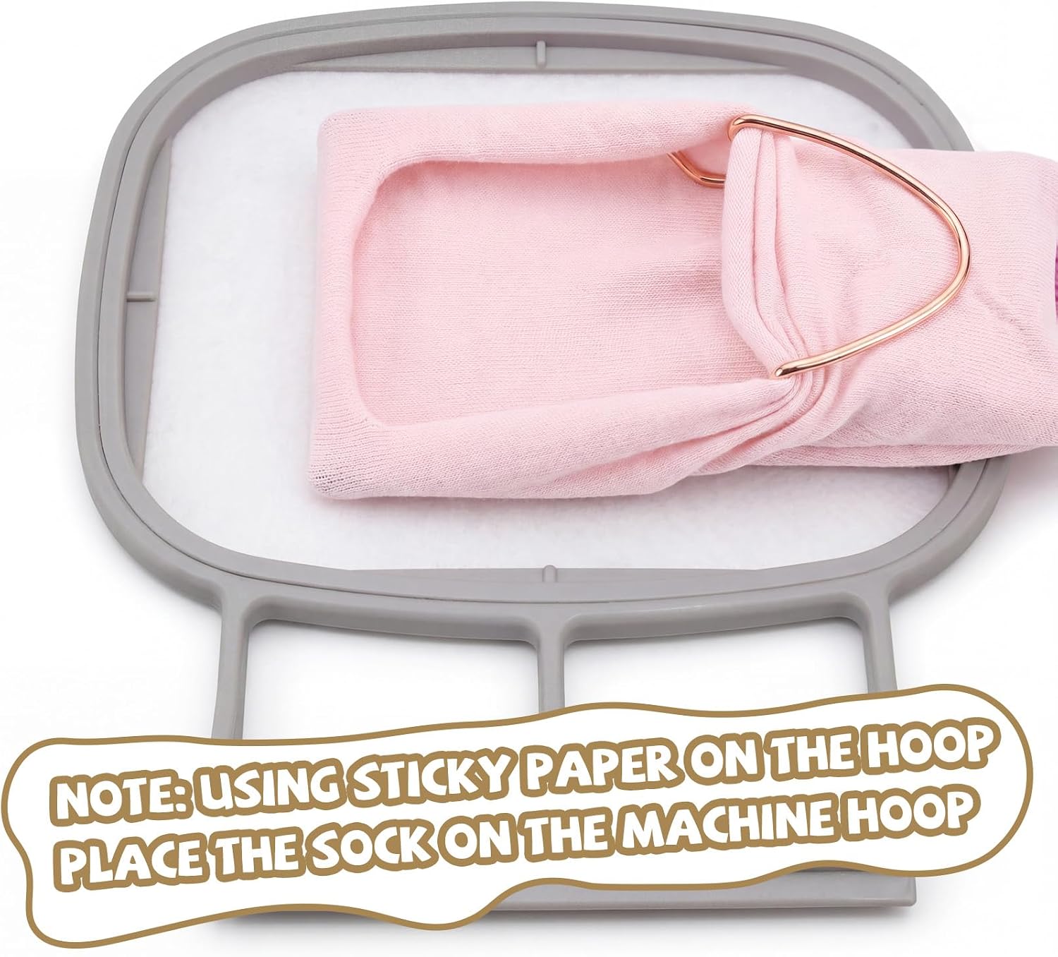 Twistover 2 Pcs Sock Embroidery Hoop for Machine, Adults and Kids