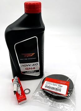 50cc Motorcycle Service Kit Compatible with Honda CRF50F XR50R Z50R Oil, Air Filter, Spark Plug, Crush Washer