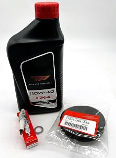 50cc Motorcycle Service Kit Compatible with Honda CRF50F XR50R Z50R – Oil, Air Filter, Spark Plug, Crush Washer