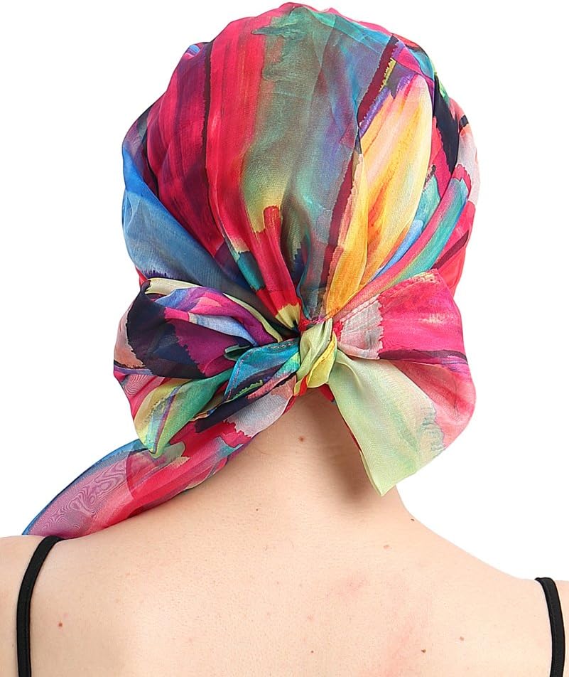 Chemo Headwear Turbans for Women Long Hair Head Scarf Headwraps Cancer Hats - Image 5