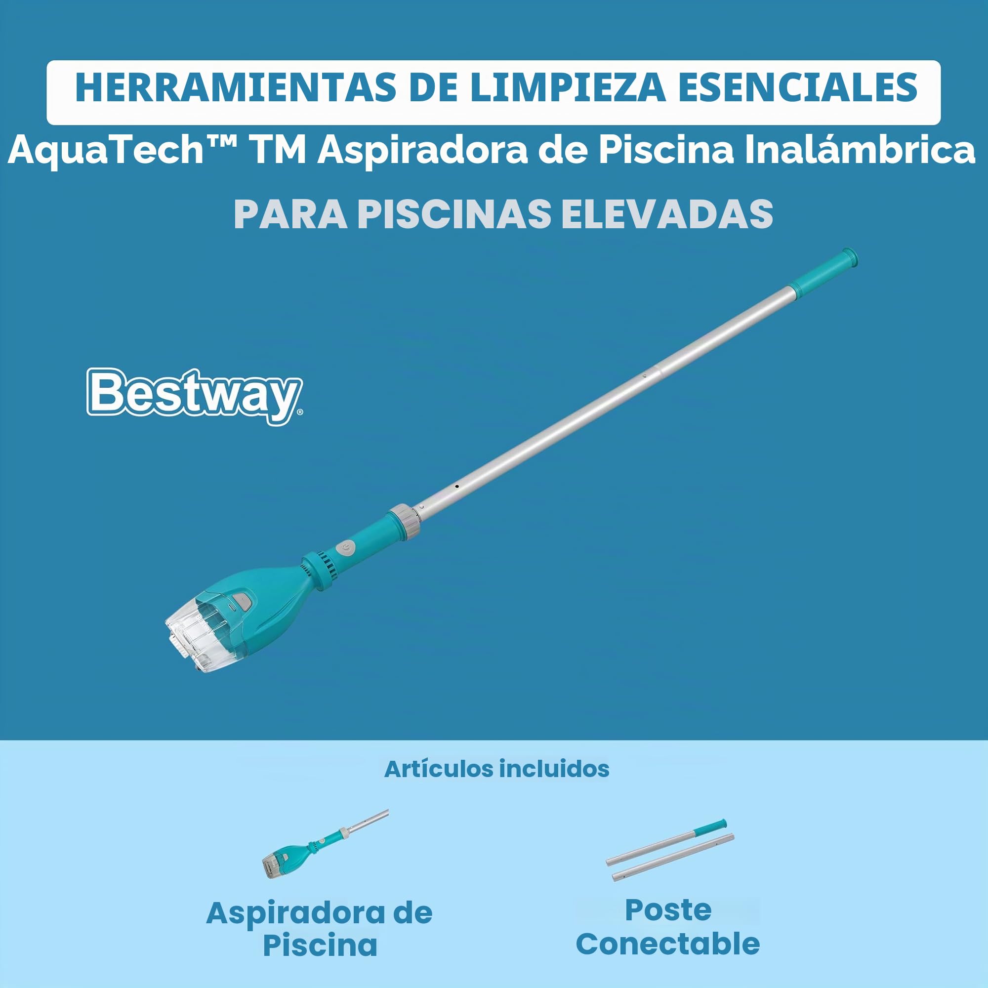 Bestway Aspiradora inalámbrica AquaTech para Piscina