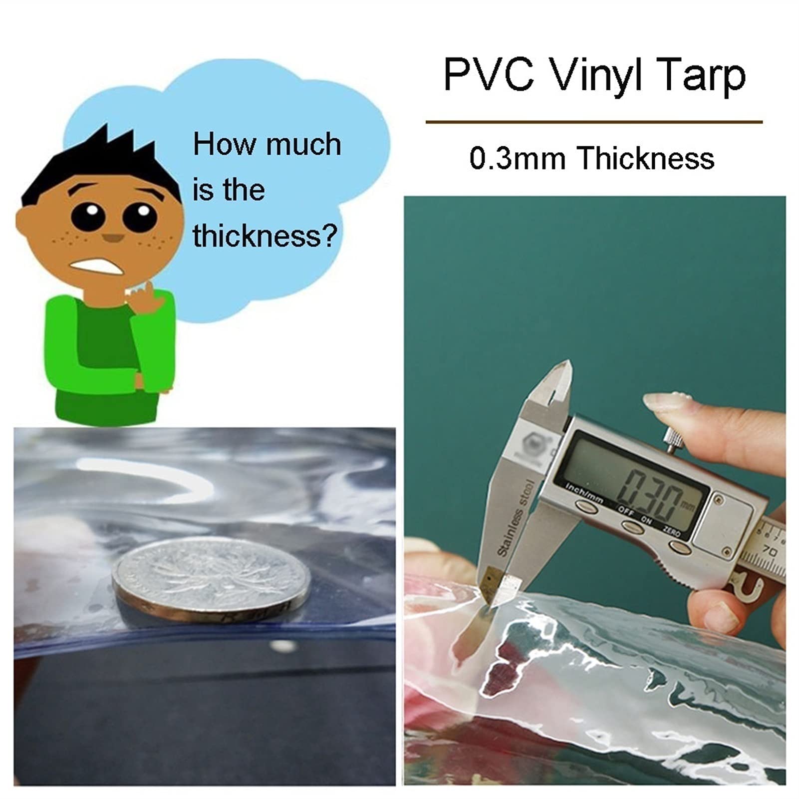 Amazon.co.jp: 屋外クリアタープ パティオ用 防水透明ターポリン